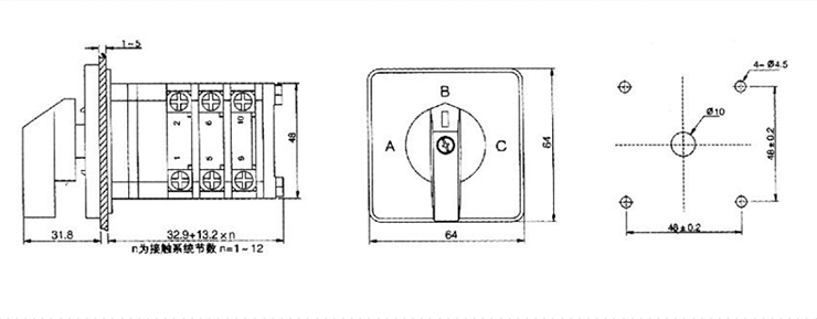 LW51B轉(zhuǎn)換開關(guān)