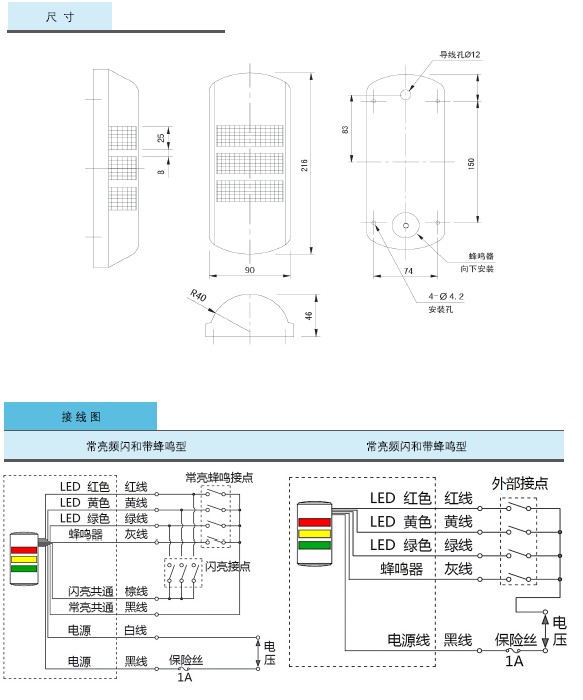 壁掛式警示燈2 壁掛式警示燈2